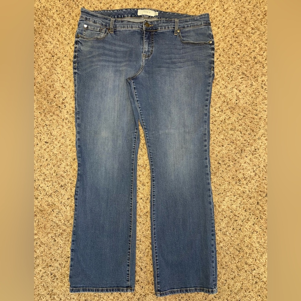 Torrid Women's Straight Leg Blue Jeans